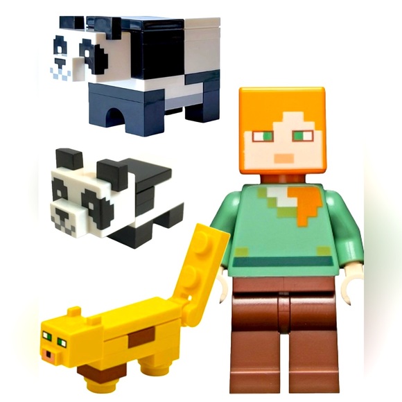 Lego Minepandas , Ocelot & Alex - Picture 1 of 6